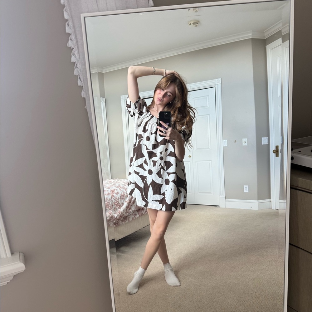 Free People brown mini dress